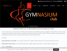 Tablet Screenshot of gymnasiumfitnessclub.com